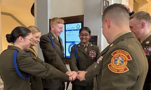 Our Division Young Marines of the Year recently spent some time on Capitol Hill to share the positive impacts that the Young Marines program has on the youth of America. #YoungMarines #YouthProgram #NonProfitOrganization #Congress