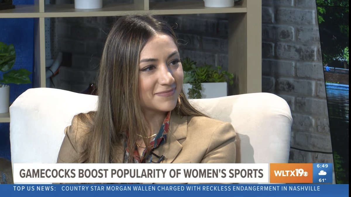 Thanks to <a href="/Sullivan_Speaks/">Whitney Sullivan</a> for inviting Department of Sport and Entertainment Management Prof. <a href="/tchahardovali/">Tarlan Chahardovali/ترلان</a> to share her expertise on the booming popularity of women's sports on <a href="/WLTX/">News19 WLTX</a> This Morning! Watch the interview at the 45:00 mark: wltx.com/video/news/liv…  <a href="/UofSCnewsy/">University of South Carolina News</a>