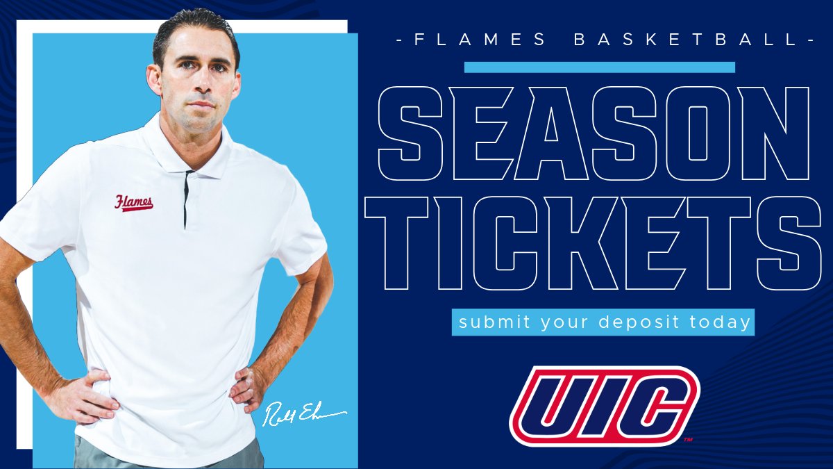 Ready to witness Coach Rob Ehsan's playbook come to life on the court? Reserve your seats now and be part of our winning strategy! 🏀 🎟️ uicflam.es/soi #ChicagosCollegeTeam