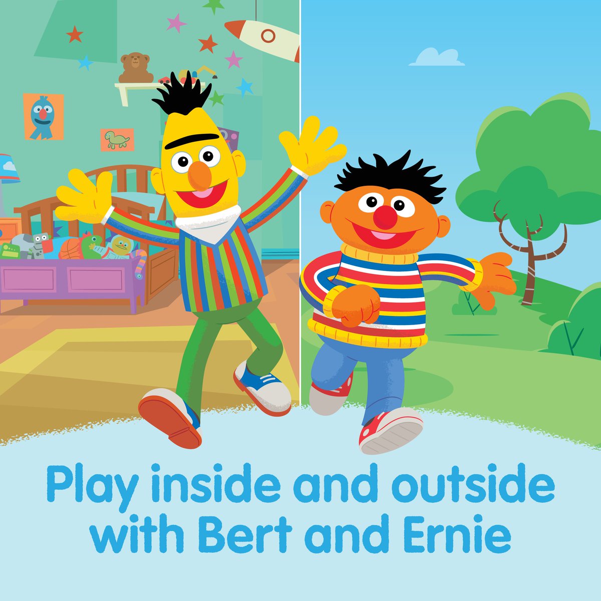 Playing educational games can help children develop the skills they need in school and life. With the help of @BertSesame and @SesameErnie, children can use their natural curiosity to build reasoning skills in this game. m.sesame.org/insideoutsidetw #Resources