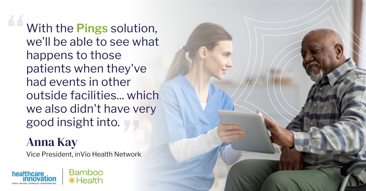 Read @HCInnovationGrp’s recent article to hear from Anna Kay, vice president of inVio Health Network, on how @theprismahealth is using @BambooHLTH’s Real-Time Care Intelligence™ solutions to improve care coordination and transitions of care. bit.ly/3vI56dh #VBC