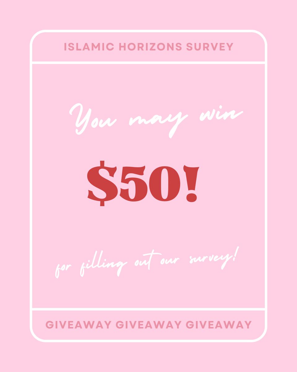 Let us know what you'd like to see in Islamic Horizons and you may win $50! #ISNA #Islamichorizons #giveaway Here is the link: s.surveyplanet.com/wdavvkfo