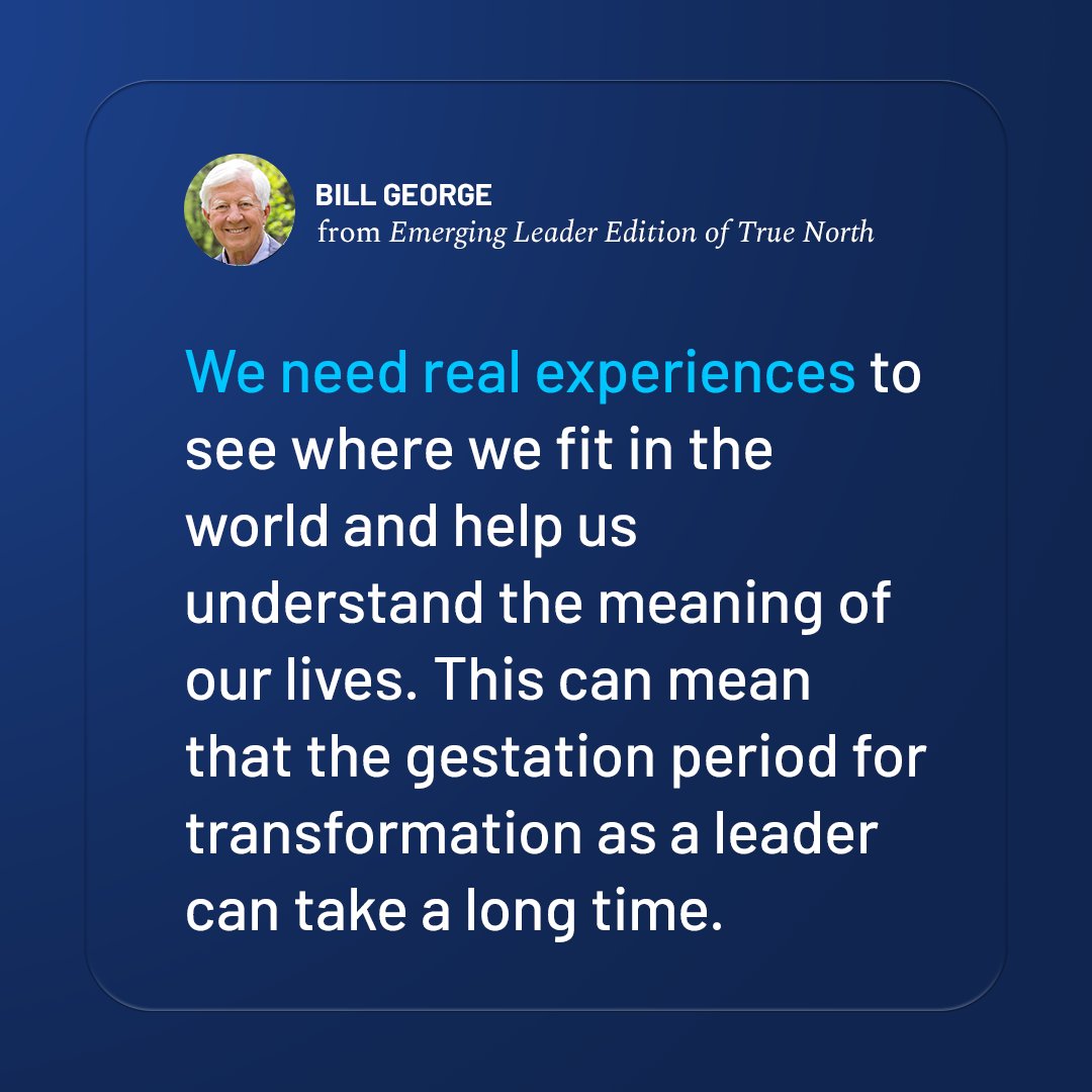 I strongly believe we need real experiences to see where we fit in the world and help us understand the meaning of our lives. Do you agree? #TrueNorth #Leadership #Experience