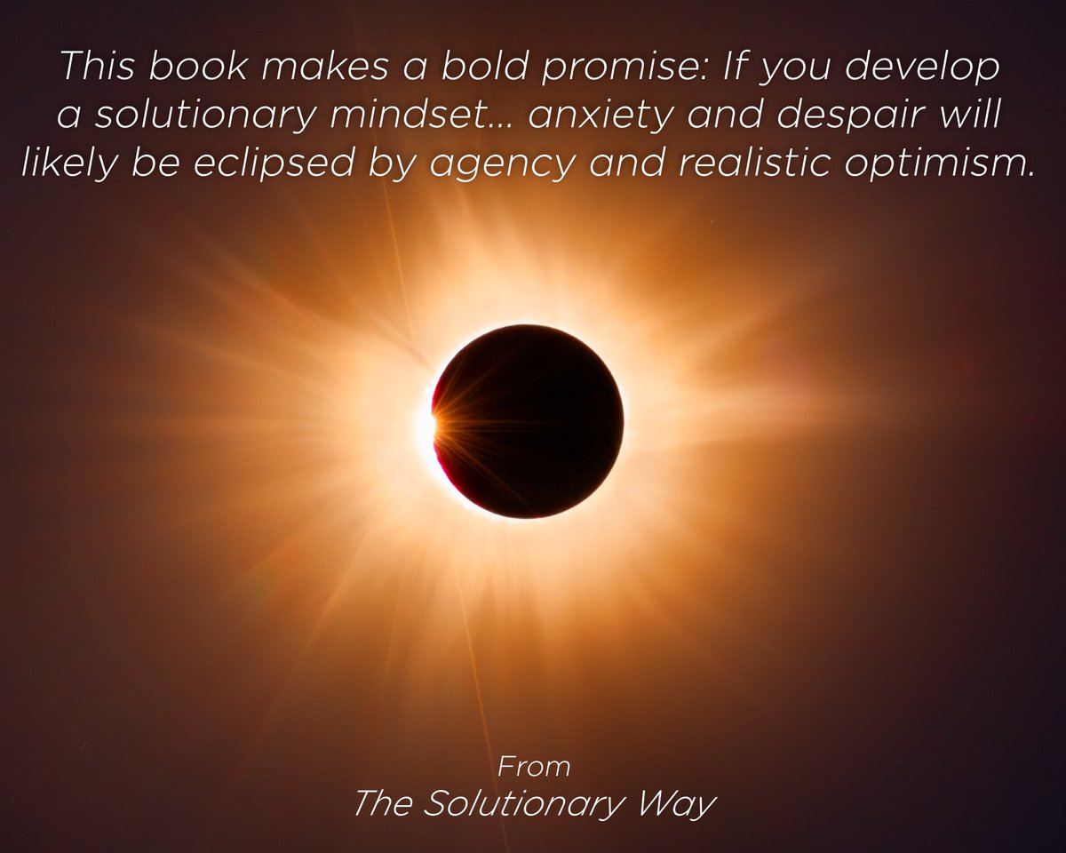 I often use the word eclipse as a metaphor. I did so several times in my new book. So of course I had to post a quote from the book w/a photo my son @fbarkdollweil took yesterday #SolarEclipse2024 #Eclipse2024 #solutionary @HumaneEducation