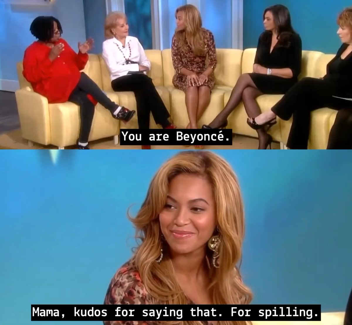 beyoncé at the view, 2011