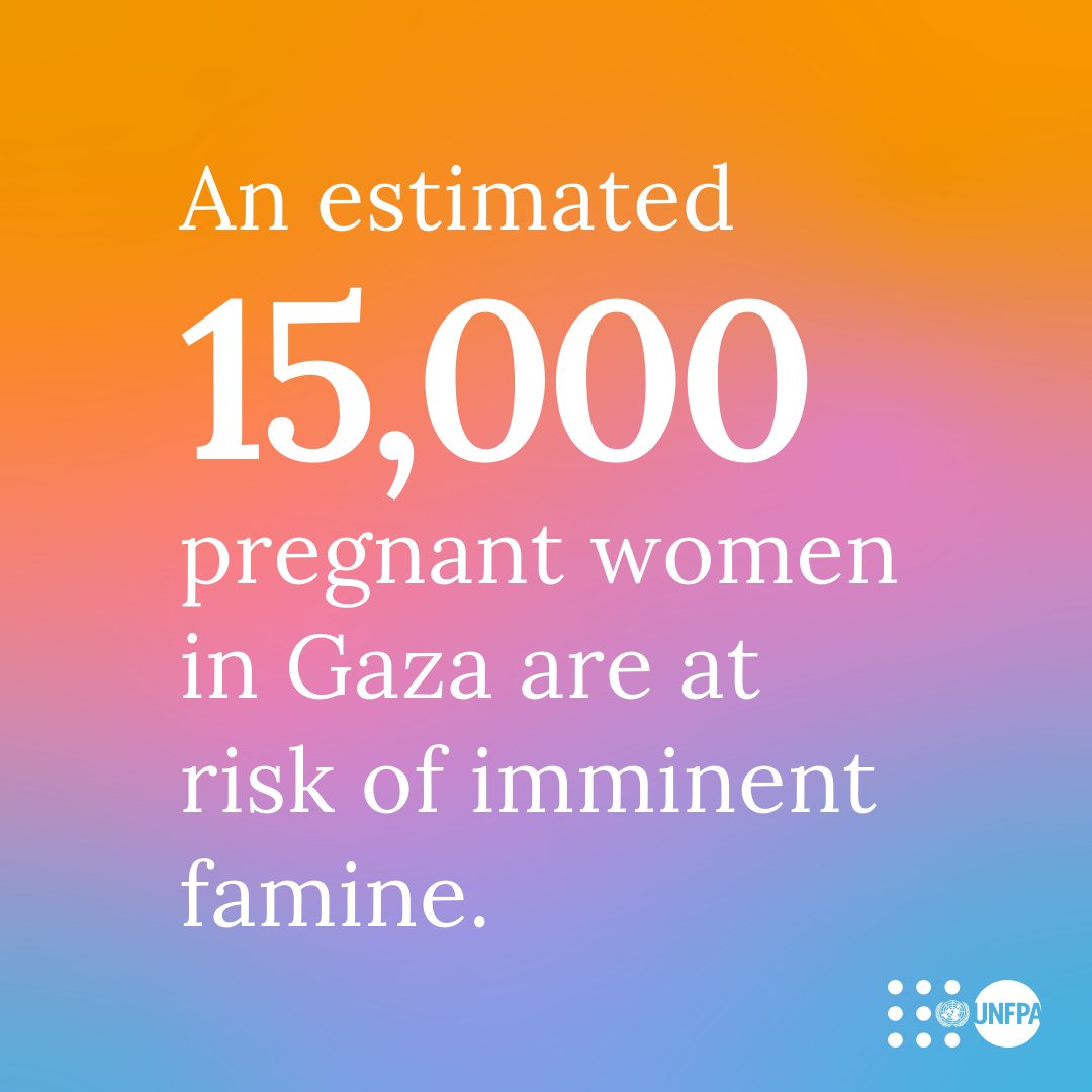 Gaza: 95% of pregnant and breastfeeding women are not getting adequate food or nutrition.

Despite challenges, @UNFPA continues delivering life-saving medicines & supplies to women & girls in need. unf.pa/opt