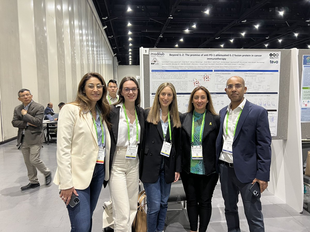 Great presentation by @madi_lab on our collaboration with @tevapharm on the Attenukine platform of anti-PD1-attenuated IL2 @AACR #AACR24 @IrisHecht @OpalAvramoff @Anne_Krinsky