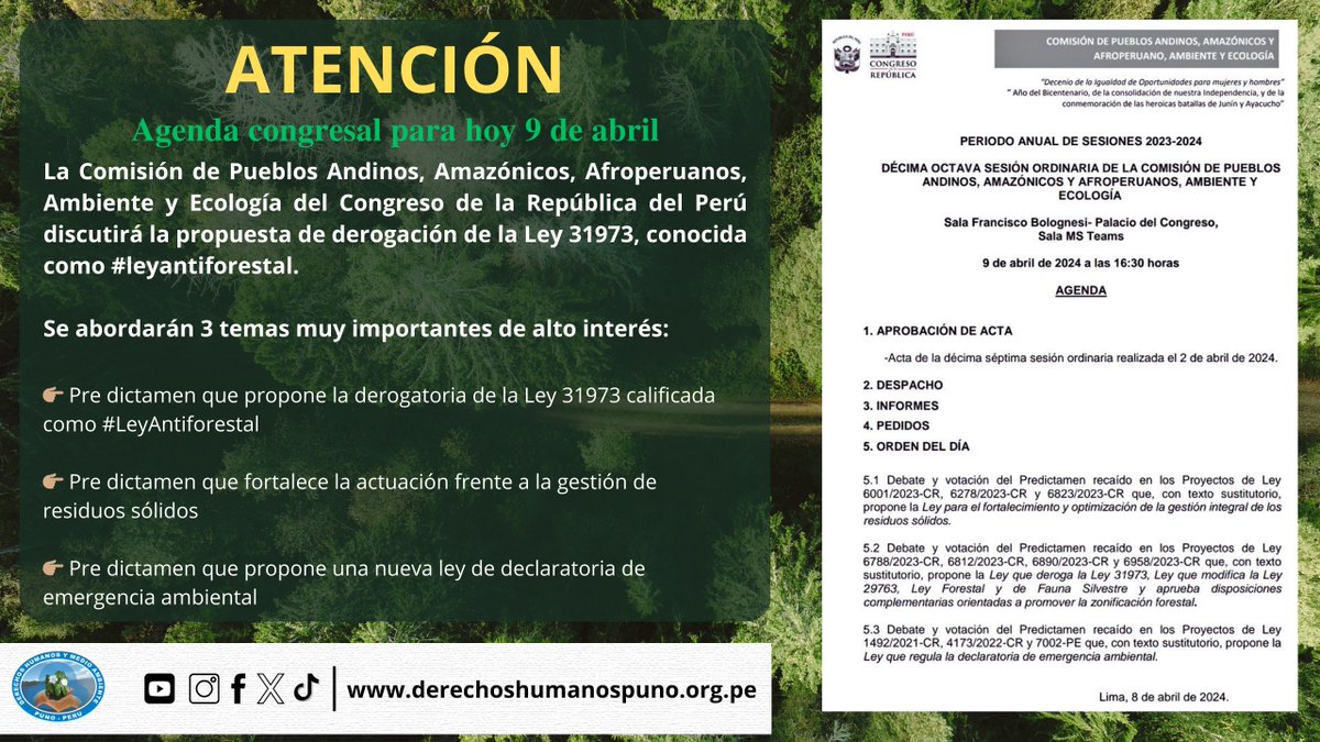 Derechos Humanos y Medio Ambiente-DHUMA tweet media