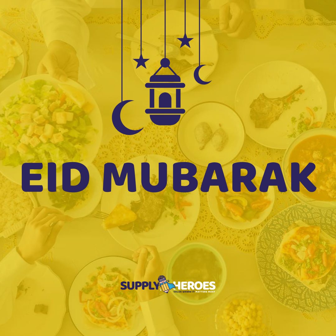 Eid Mubarak 🌙 Wishing you a wonderful Eid, from all of us at @SupplyHeroesUK. #EidMubarak #EidMubarak2024
