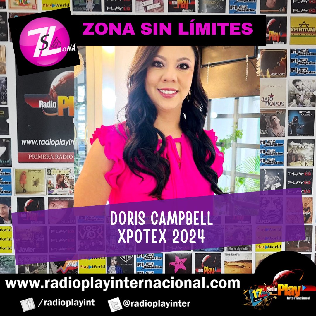 📣#Hoy en #ZonaSinLimites ▶️ Nos acompaña Doris de @xpotexec junto a @ferpauker .

Escuchanos por 📻 ➡️ radioplayinternacional.com 

#estrenos #video #lanzamiento #nuevovideo #nuevolanzamiento #music #Musica #Artistas #Actualidad #YoSoyPlay #PlayTv #PlayMagazine #RadioPlay…