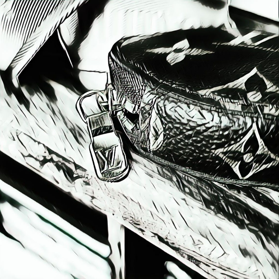 Blending the essence of luxury with the stroke of the artist's pen. A new vision of elegance emerges, timeless and bold. <a href="/drip_haus/">DRiP 💧</a> #artist #NFTs #NFTCommunity #nftart #fashionblogger #LouisVuitton