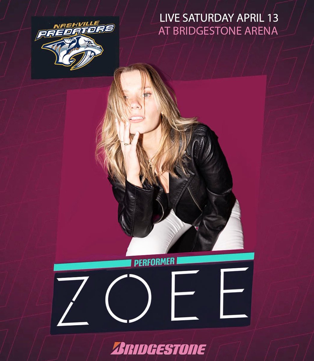 Thrilled to be performing at the season finale for @PredsNHL on Saturday the 13th, and to be making my debut at @BrdgstoneArena! 🏑🤍⚡️ill be playing some never-before heard music, so I hope to see you there!! 🪩💕 #countrymusic #nashville
