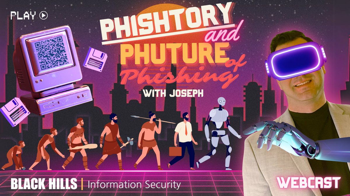 Hey folks! Since the dawn of humanity, there has been phishing. Join us for a free one-hour Black Hills Information Security (BHIS) webcast by Joseph (Security Analyst) about different tactics used over the years and how phishing has evolved from the perspective of a red…