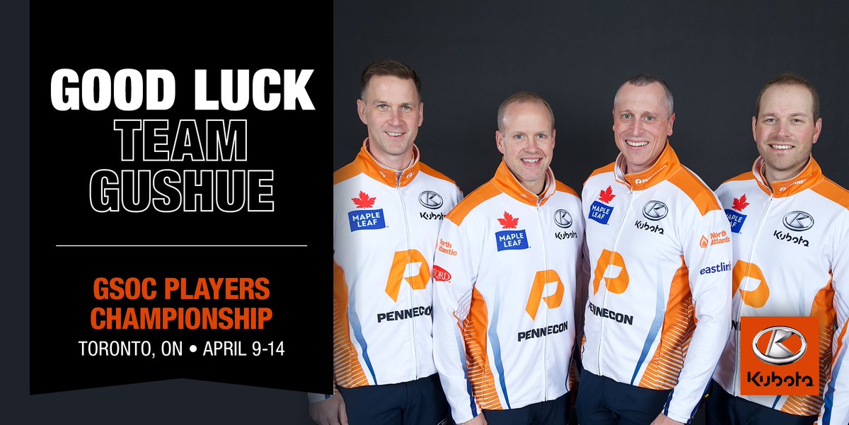 Let's cheer on @TeamGushue as they head into the GSOC Player's Championship in Toronto, ON from April 9th to April 14th, 2024!  Let's see you sweep your way to victory!  🥌🏆 #TeamGushue #GSOCPlayersChampionship