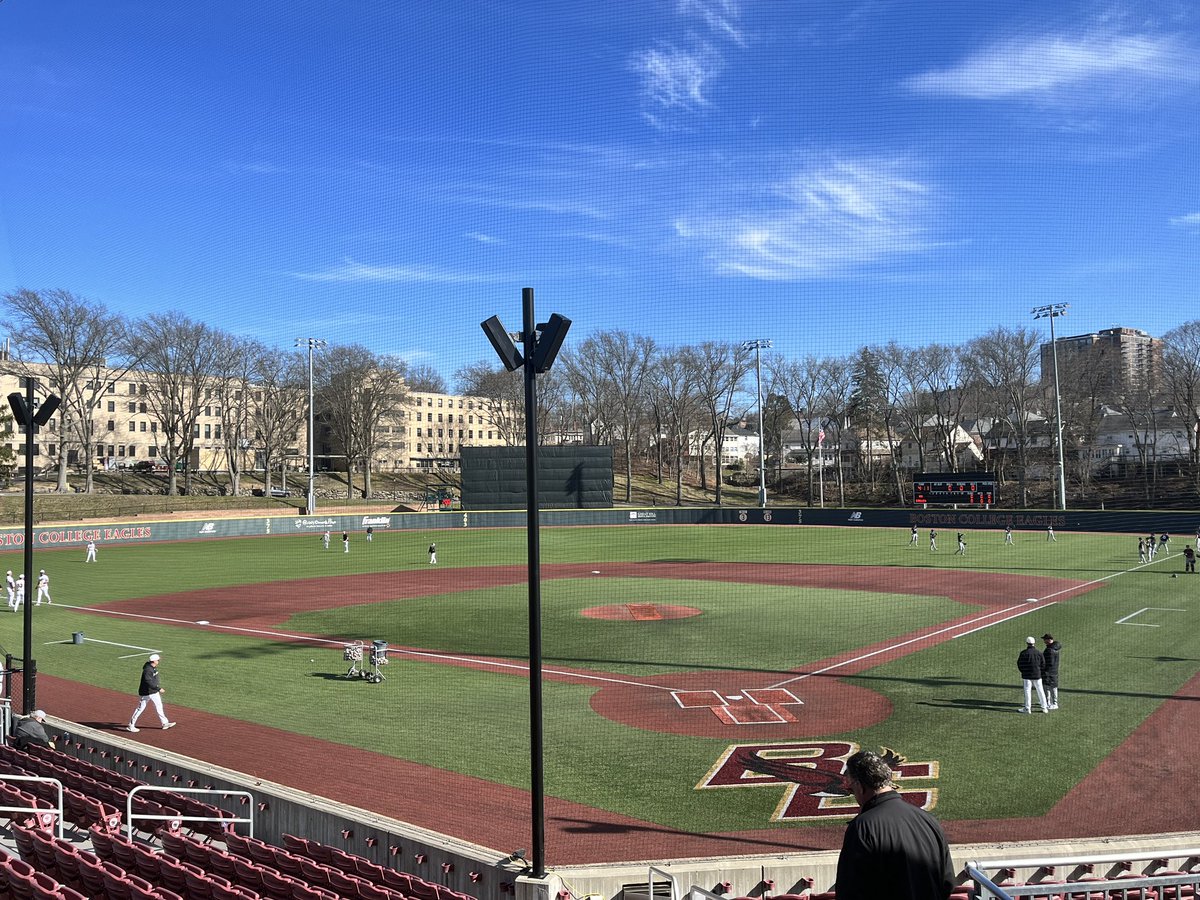 Hello from Harrington Athletics Village in the far off land of Brighton! I’ll be on the mic as @GoNUbaseball tries for their first Baseball Beanpot championship in 11 years against BC at 5pm- listen in at wrbbsports.com/listen-live/