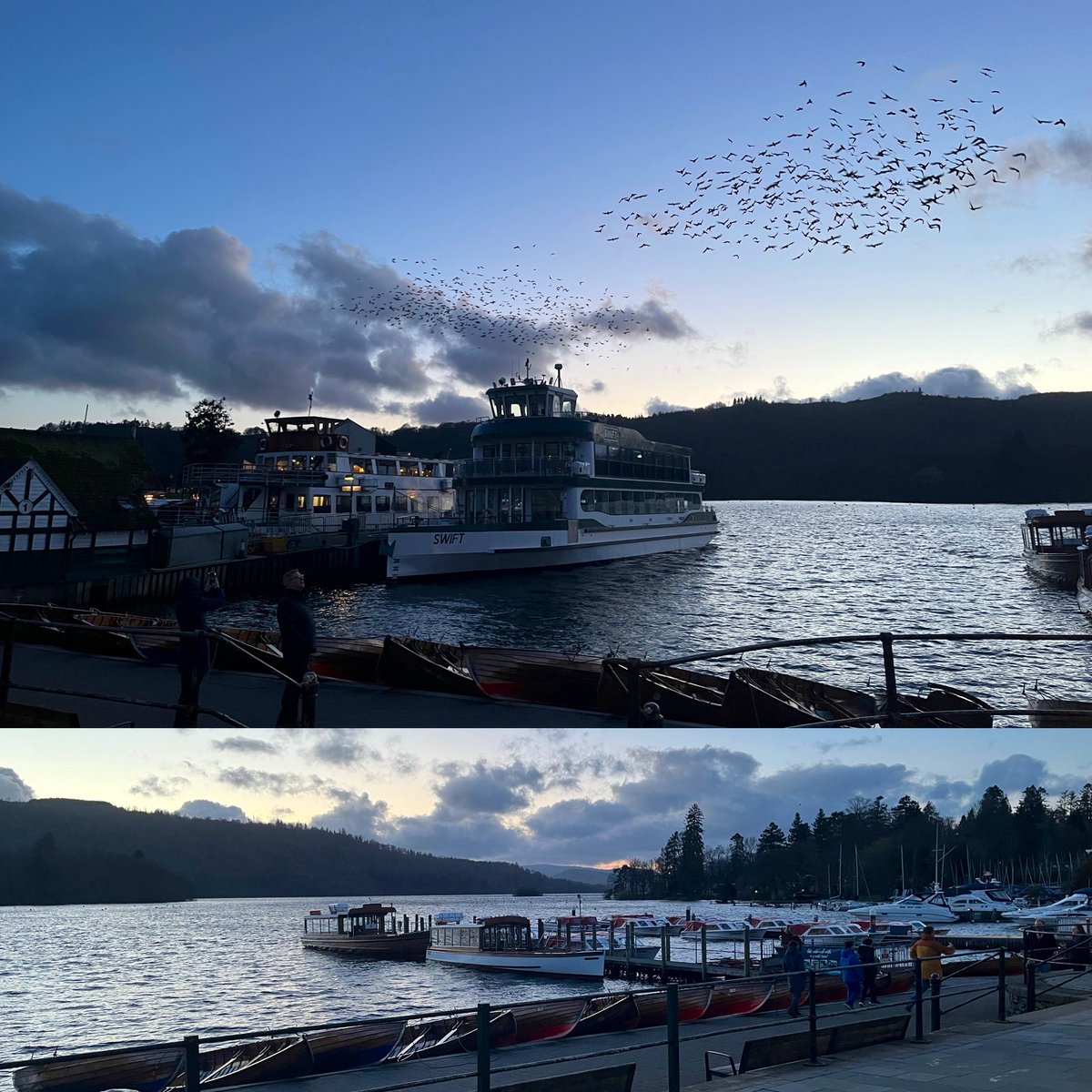 What a lovely evening after a drizzly day - time to get those steps in x #EveningWalk #Bowness @WindermereLake @LakesCumbria @Windermereboats @Lake_DistrictTG