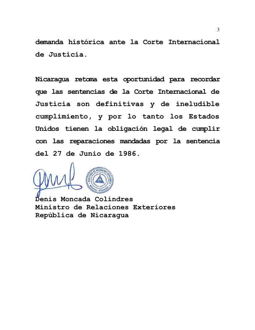 En el 40 aniversario en que #Nicaragua presentó demanda en contra de EEUU ante la CIJ, les recordamos la deuda histórica que todavía no ha sido saldada por todos los daños causados a nuestro pueblo financiando abiertamente la contra revolución. #4519LaPatriaLaRevolución #PLOMO19