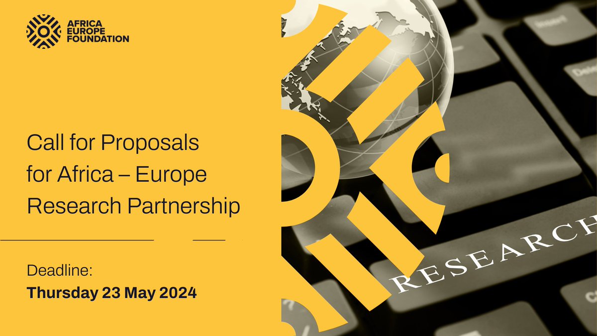 🎉We are excited to announce the opening of our Call for Proposals, aimed at establishing joint Africa-Europe research initiatives and youth-led dialogue to strengthen collaboration. 🚨For eligibility and application visit ⤵️ 🔗bit.ly/AEF2024AwardsS… 🔗bit.ly/AEFResearch