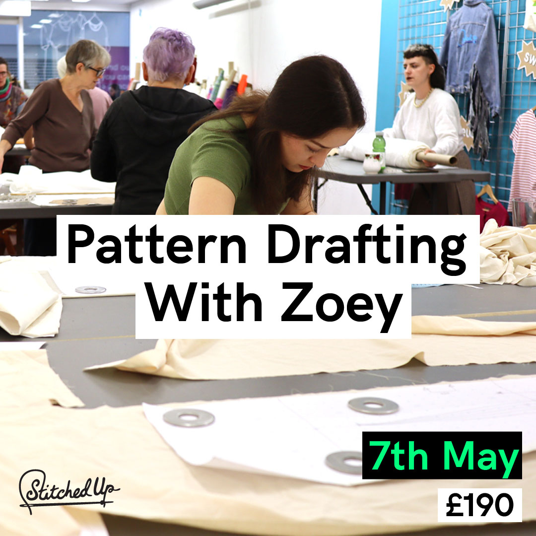 COURSES // Pattern Drafting with Zoey is back! On this course you'll learn to make your own bodice block and workable toile, ensuring that your handmade wardrobe is one you'll love for years to come. #StitchedUpCoop #PatternDrafting