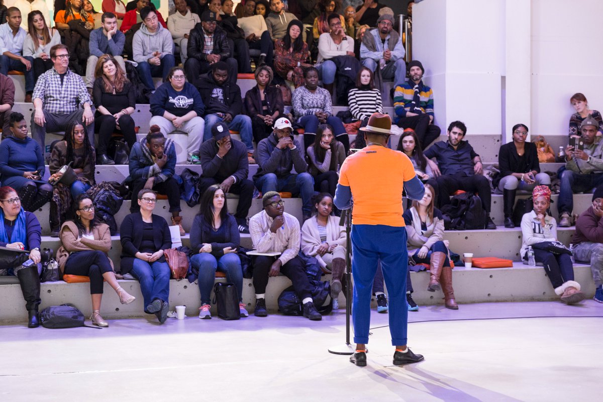 Celebrating National Poetry Month! 🎉 We've been privileged to host Brooklyn Poetry Slam, fostering the beauty of expression through poetry right here at BRIC. From the stoop to the ballroom to The Ashland, we’re honored to keep this art form thriving across Brooklyn!