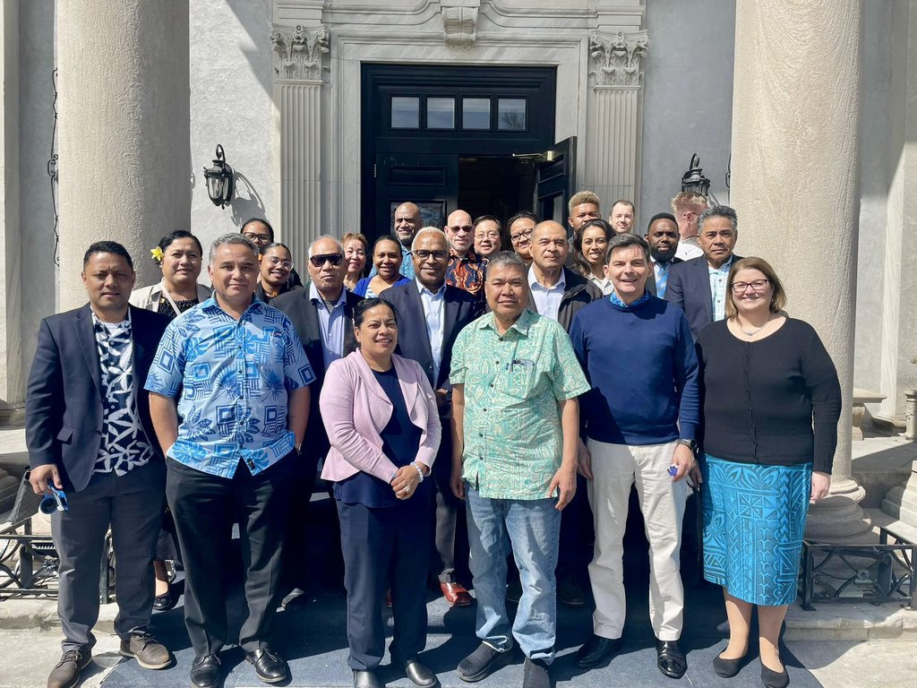 Great to take a moment outside New York City and get together with #Pacific colleagues and representatives of @forumsec to discuss how to best advance the region’s priorities at the UN this year.