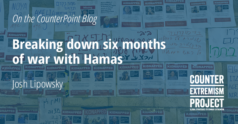 CEP's @TheBigLipowsky breaks down what has transpired since Hamas launched the worst attack on Jewish life in a single day since the Holocaust. It's been six months of war, antisemitic attacks, lives lost. Hostages still held by Hamas. Read via 🔗 counterextremism.com/blog/breaking-…