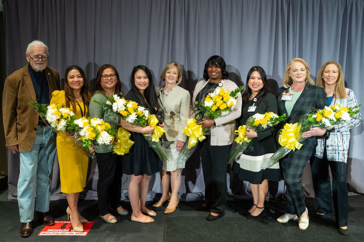 Congratulations DAISY Nurse Leader Award Winners, Nicole Vaughan-Adams &amp; Rebecca Lu! Presented by Dr. Carol
Porter with Bonnie &amp; Mark Barnes. Finalists were also recognized - Myra Granada, Yvette Ong, Roxanne Canicula, &amp; Staci Eguia. <a href="/CarolPorterDNP/">Carol Porter DNP, RN, FAAN</a> <a href="/MDAndersonNews/">MD Anderson Cancer Center</a> <a href="/DAISY4Nurses/">DAISY Foundation</a>