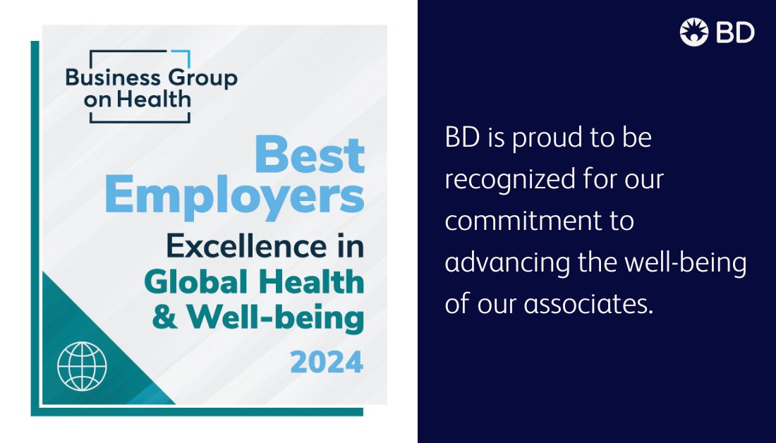 Proud to be recognized by @BizGrpHlth for our commitment to advancing the well-being of our associates through comprehensive and innovative benefits and initiatives #BestEmployers #ProudtobeBD bit.ly/4as4xTR