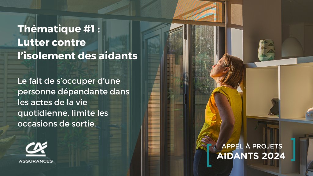 #Aidants | Zoom sur la 1ère thématique de notre Appel à #ProjetsAidants2024 : Lutter contre l’isolement des aidants ! Vous êtes un organisme d'intérêt général répondant aux besoins des aidants ? 👋 Soumettez votre projet dès maintenant ➡️ spkl.io/60124FO1M