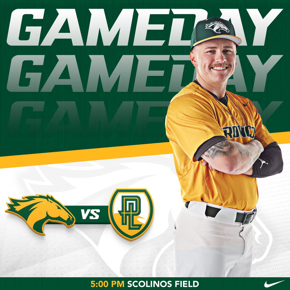 Gameday at Scolinos Field! Broncos look for their 7th straight win with a non-conference game against #5 Point Loma ⚾️ 📍: Scolinos Field 📊: broncoathletics.com/sidearmstats/b… 🖥️: ccaanetwork.com/cpp/?B=849384 🎟️: broncoathletics.com/sports/2009/10…