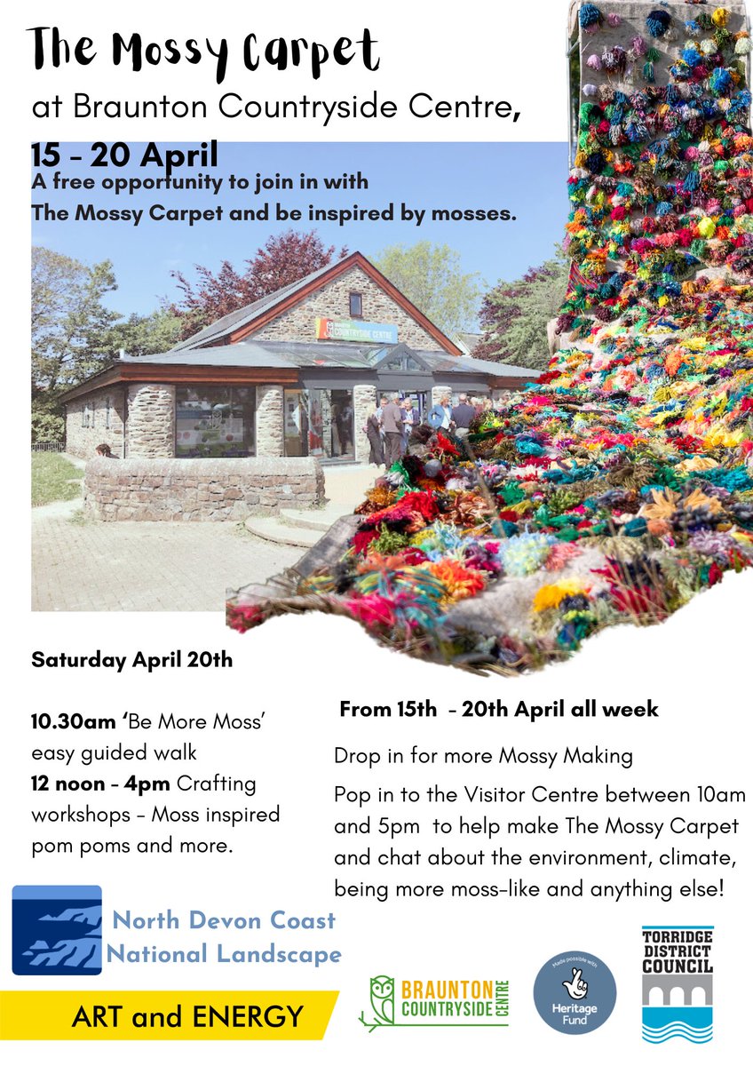 Amanda McCormack (@call_me_mandi) on Twitter photo Attention #northdevon #homeschoolers I’ll be leading a day of mossy carpet creative activities on Friday 19 April <a href="/CentreBraunton/">BrauntonCountrysideCentre</a> 10-4. Free! Attention #northdevon #homeschoolers I’ll be leading a day of mossy carpet creative activities on Friday 19 April <a href="/CentreBraunton/">BrauntonCountrysideCentre</a> 10-4. Free!