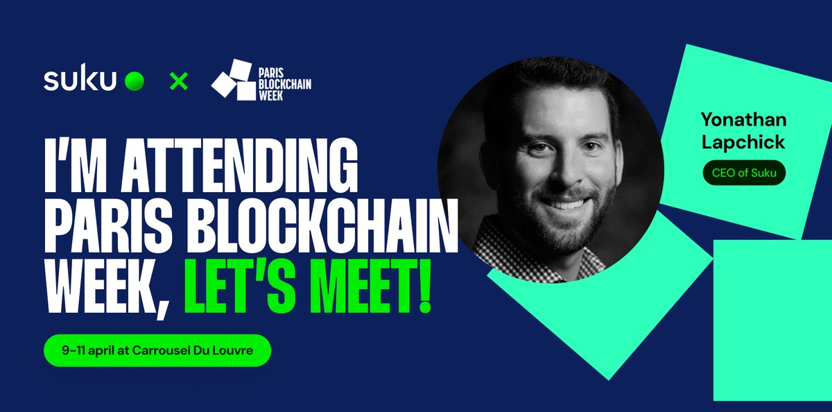 Suku (@suku_world) on Twitter photo π₯π«π· Watch out Paris, our CEO <a href="/tatolapchik/">Yonathan Lapchik</a> is at Paris Blockchain Week!
π₯ Want to chat about the future of crypto over croissants or pain au chocolat?
π© DM him to meet. π₯π«π· Watch out Paris, our CEO <a href="/tatolapchik/">Yonathan Lapchik</a> is at Paris Blockchain Week!
π₯ Want to chat about the future of crypto over croissants or pain au chocolat?
π© DM him to meet.