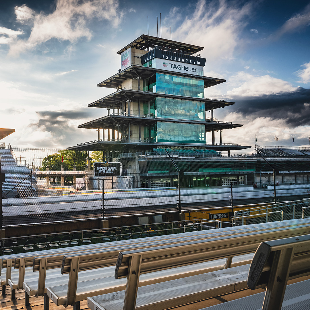 INDY’s iconic pagoda tower is one of many famous landmarks around the track that give it the ambiance of excitement. Take a peak over one of the decks and you’ll hear the sounds of BMW engines echoing off the bleachers. 
Book your spot! Link in bio ⬆️