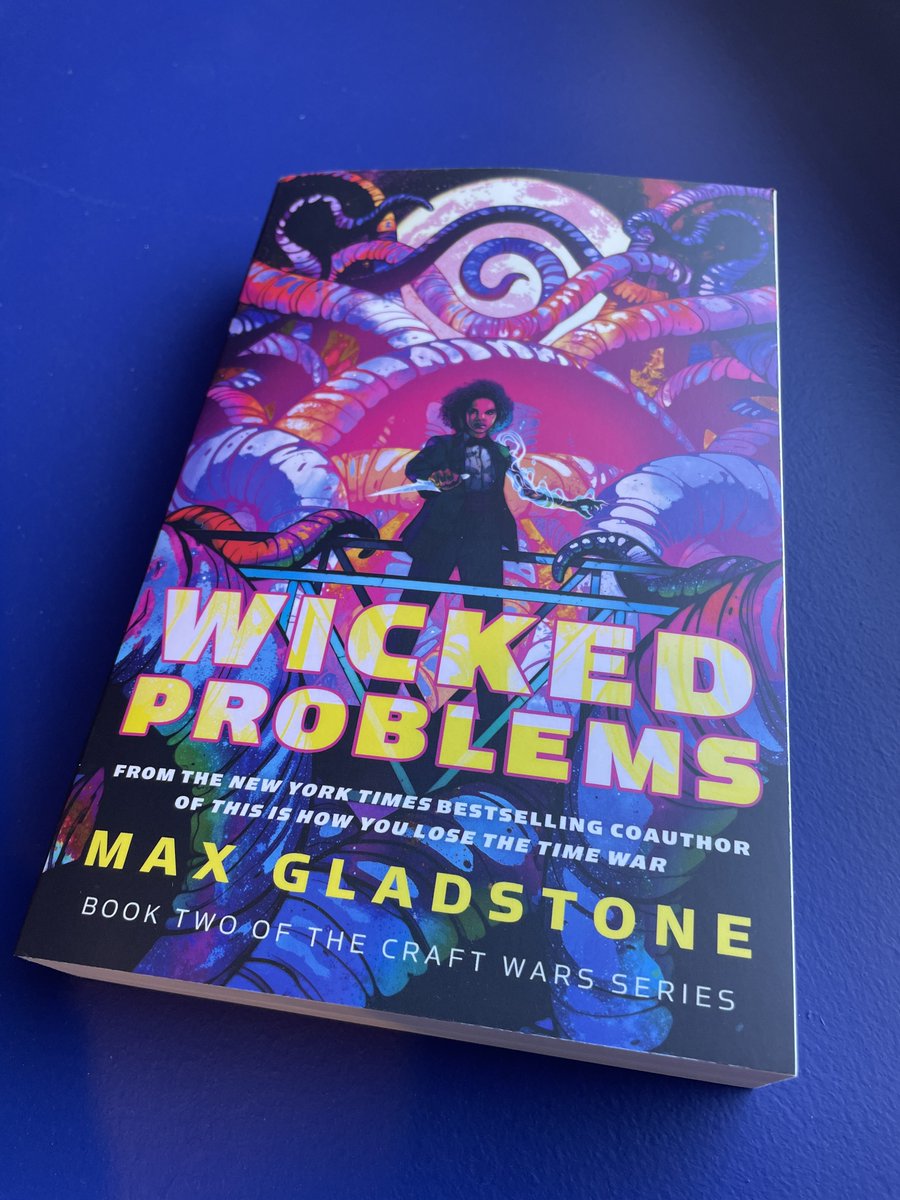Happy Book Birthday to WICKED PROBLEMS! Bk2 of the Craft Wars finds necromancer/in-house counsel Tara chasing her rogue student Dawn, who's merged with a sentient economy on a mission of revolution. Allies gather, battle lines are drawn & ancestral voices are prophesying war.