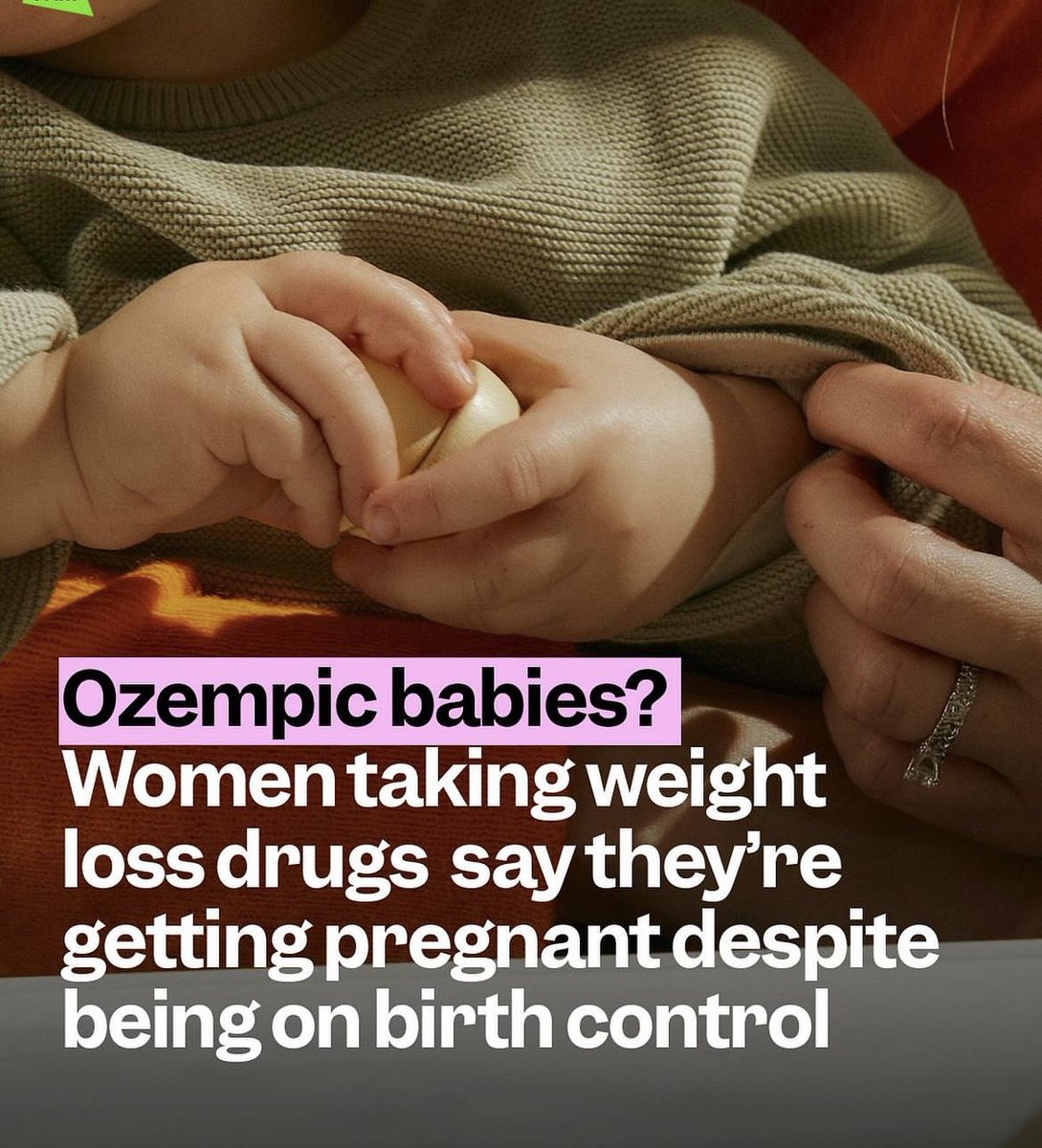 So as well as weight loss, slowing Alzheimer’s, lessening people’s booze and nicotine intake, reducing inflammation and other chronic pain, Ozempic is also single-handedly solving the fertility crisis. I never use this word but… based