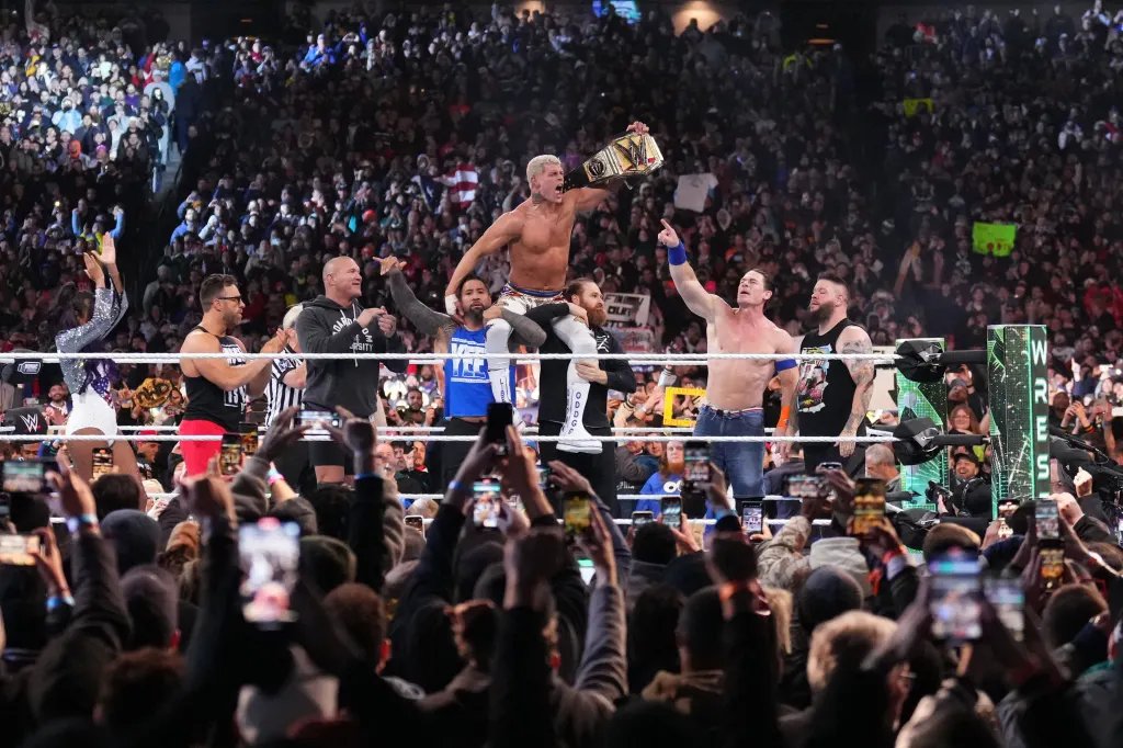 Fightful's tweet photo. John Cena on what he told Cody Rhodes in the ring at WrestleMania.

"I told him in the ring [at WrestleMania XL], I'm sure he'll relay this message, when I got to embrace him, he had the championship in his right hand. I said, 'Do you feel that?' He said, 'Yes.' 'Do you feel how heavy it is?' 'Yes.' I said, 'It will get heavier every day.' That is the burden you bear trying to craft the path to being the greatest of all time."

(@PatMcAfeeShow)