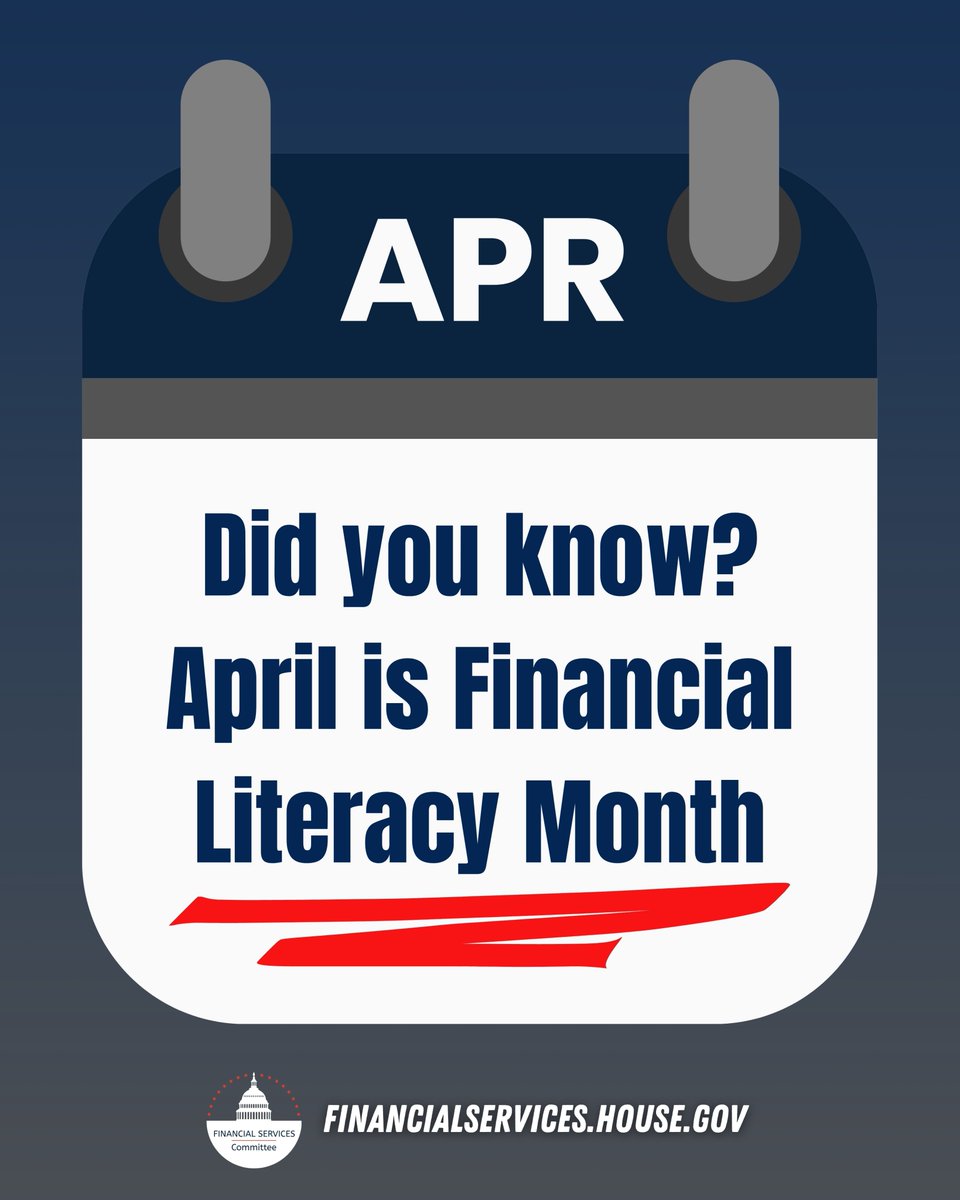 This Financial Literacy Month @FinancialCmte is working to protect and expand access to affordable financial services that help Americans make ends meet amidst volatile economic conditions.