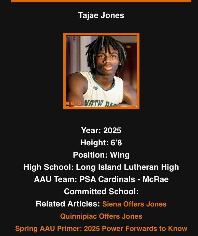 Tajae Jones

recruitthebronx.com/index.php/pros…