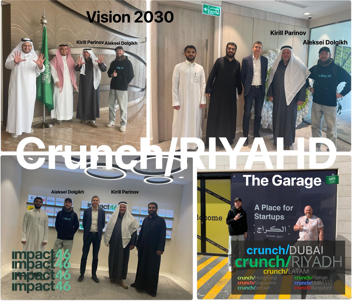 Riyadh #Vision2030 Soon Publication We with CrunchRiyadh.com Team visit The Kingdom of Saudi Arabia to check local #venturecapital ecosystem. Kirill Parinov, Aleksei Dolgikh and ... read in the article soon! #buildinpublic