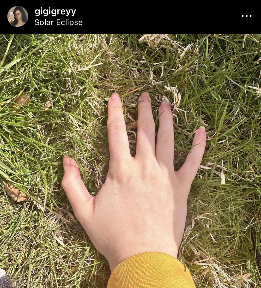 actually posted evidence of me touching grass on IG so none of you can tell me to do that anymore