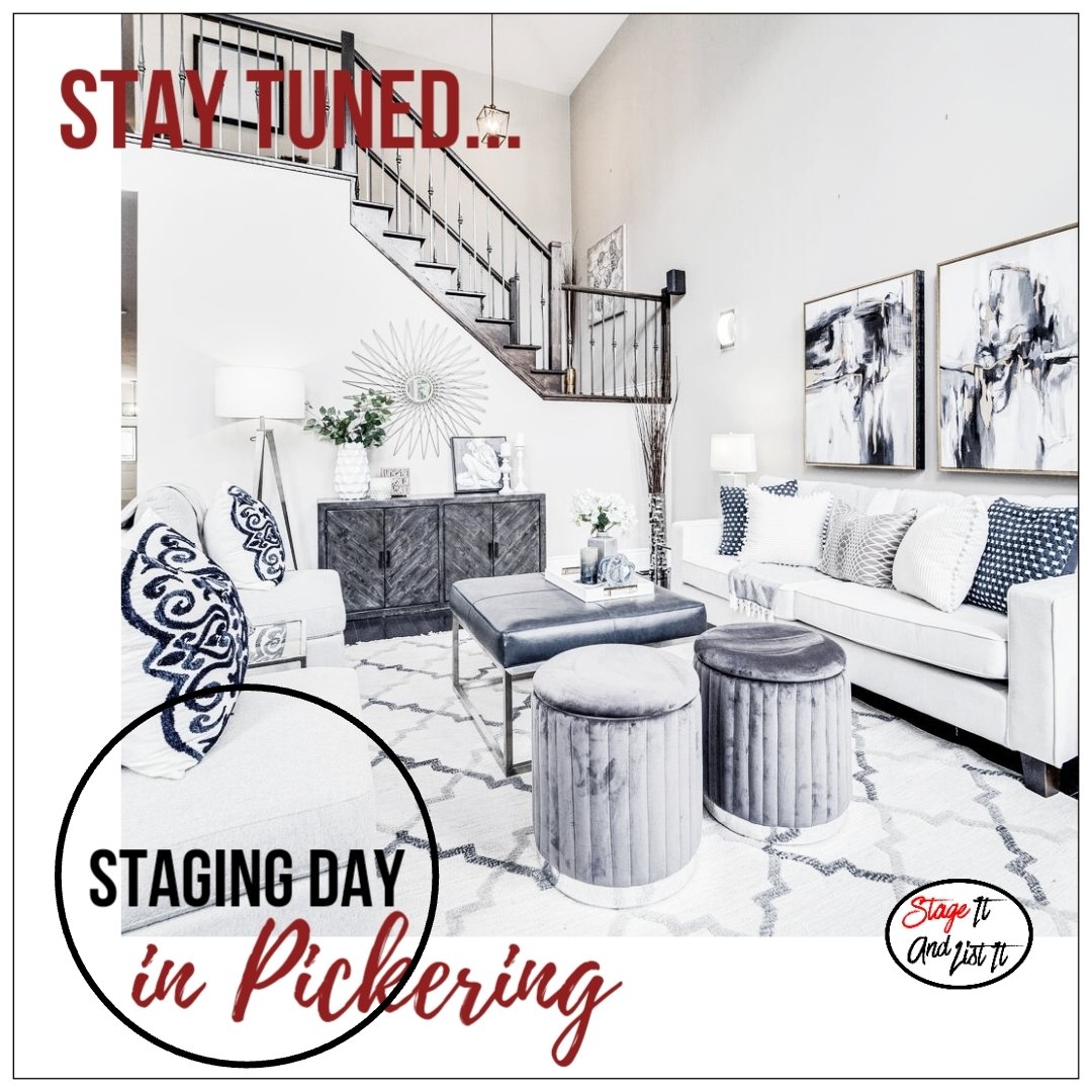 #StagingDay in Pickering ❤️! 4 bedroom family home in a wonderful Pickering neighbourhood. So excited. Can't wait to share the final staging reveal...
.
.
#stageitandlistit #homestaging #stagingsells #staging #staginghomes #realestatestaging #stagedtosell #stagerlife #homestager