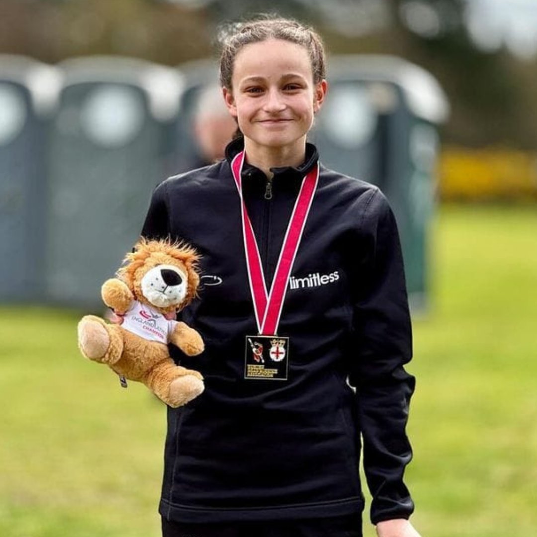 Our ambassador @oliviaf_runs has had an incredible spring! All her hard work and training has paid off with a string of fantastic wins in cross country, including at the ERRA National 5k Championships pictured here. Well done Olivia! 👏🥇