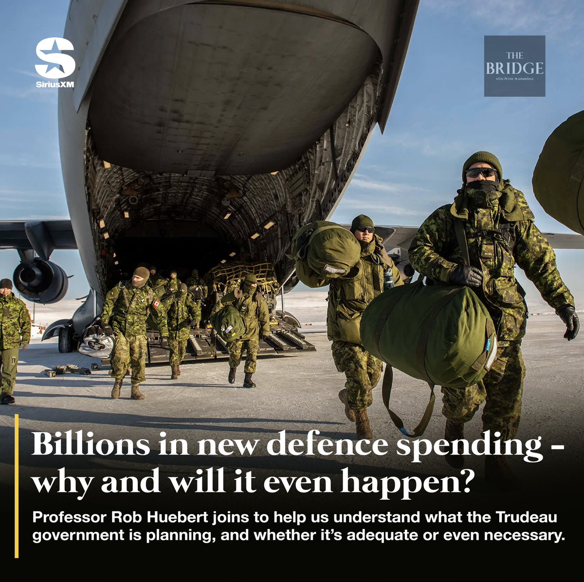 The latest round of billion dollar promises from the Trudeau government is directed at improving Canada's defence system, especially in Canada's arctic. Professor Rob Huebert joins to discuss. Noon EST on @CanadaTalks167, and all podcast platforms.