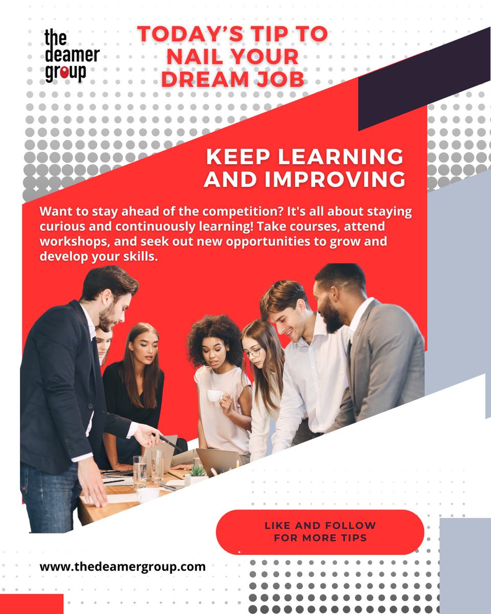 Take courses, attend workshops, and watch your skills—and your career prospects—skyrocket! #CareerGrowth #ProfessionalDevelopment #SkillBuilding #LearningOpportunities #CareerProspects #WorkshopTime #OnlineCourses #CareerSkills #CareerAdvancement #CareerSuccess