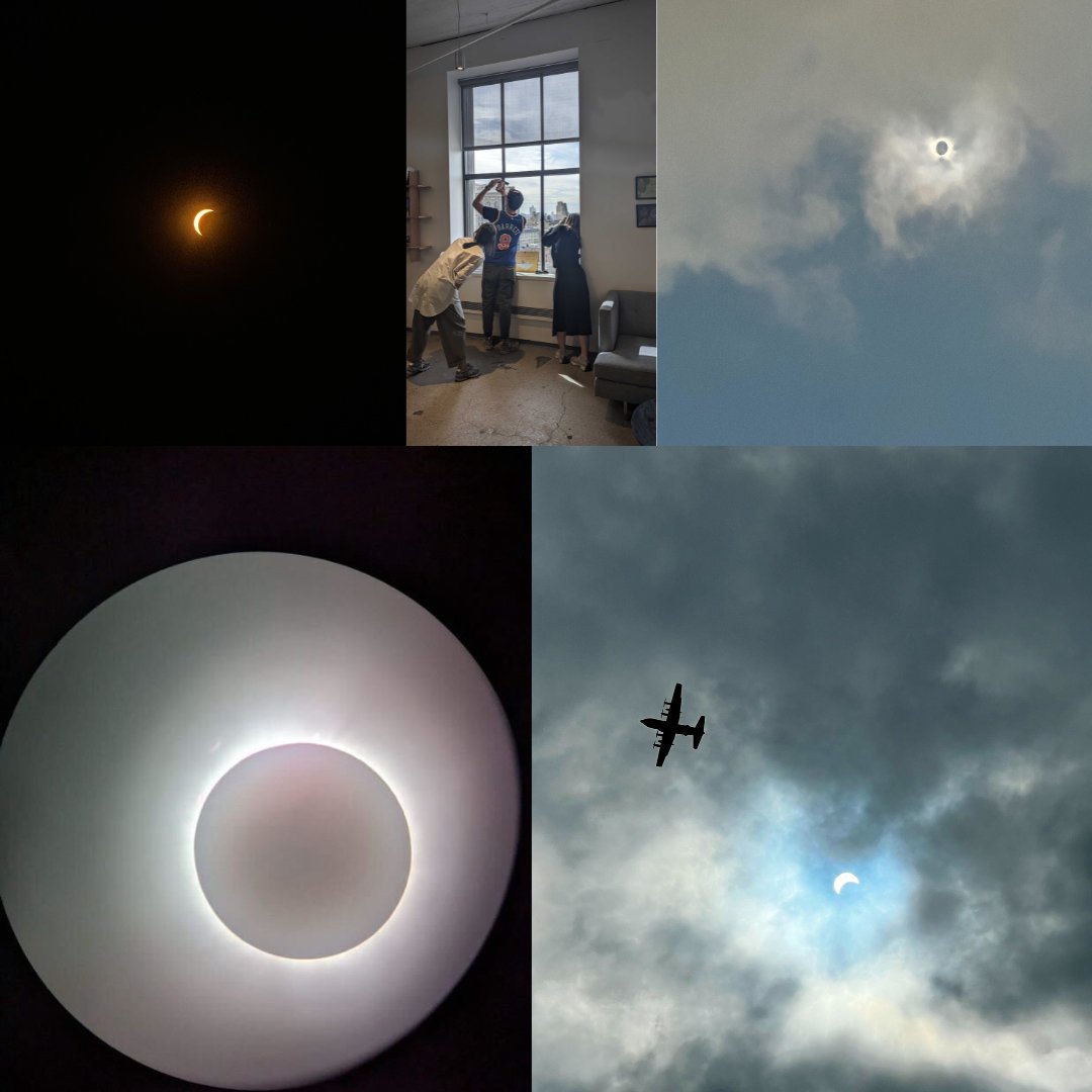 🌑 Oh, did something incredible happen in the sky yesterday? If you didn't catch a glimpse of the recent total eclipse, don't worry - our team captured some absolutely stunning shots from their views! 📸 ✨#TotalEclipse #StunningView