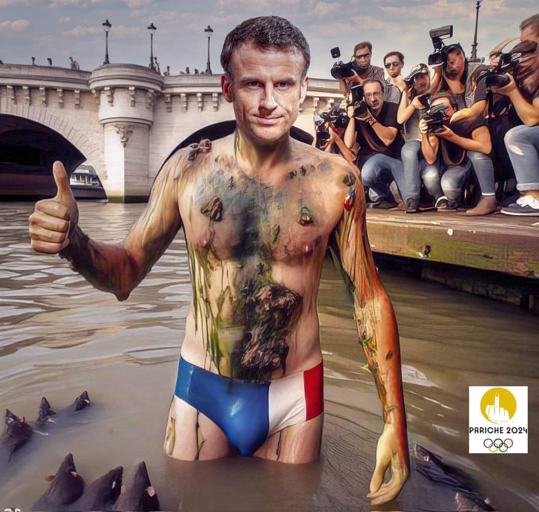 #JO2024 
#JeuxOlympiques 
#Macron 
🤣🤣🤣