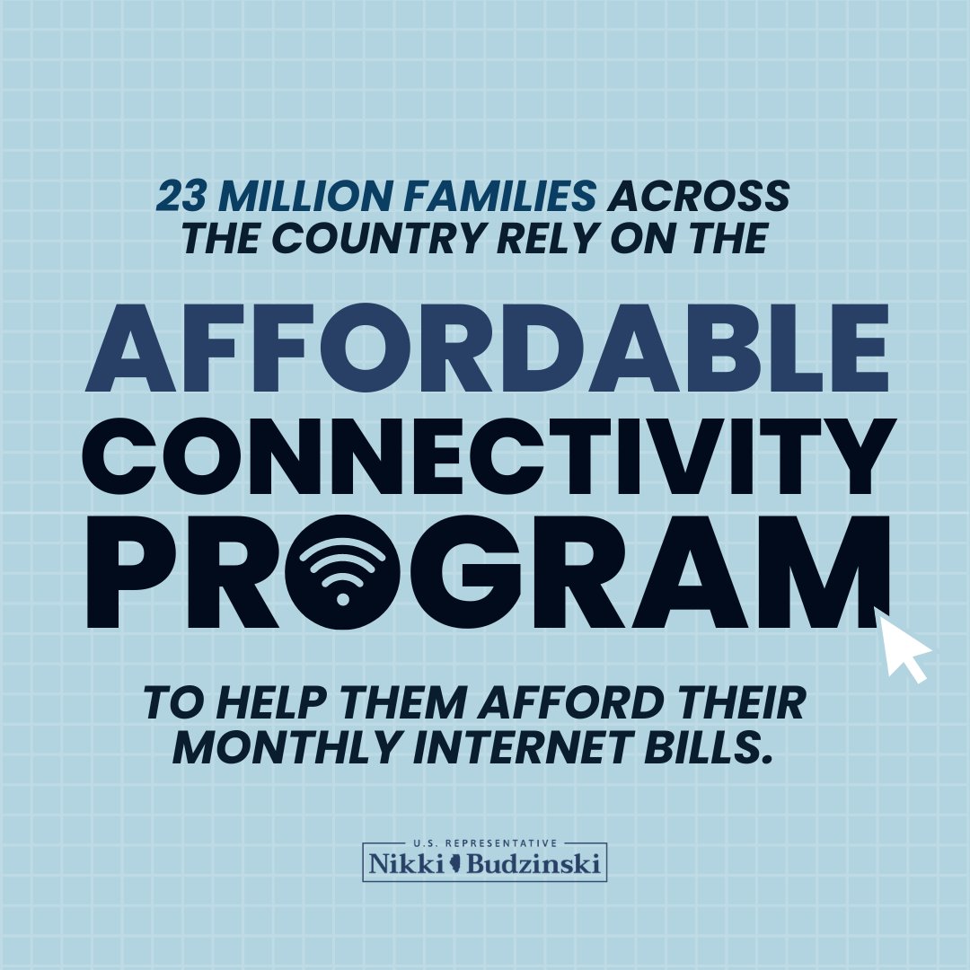 Did you know that 23 MILLION families across the country rely on the #ACP to help them afford reliable fast internet every month? Congress must act this month to save this essential program and help our working class families stay connected.