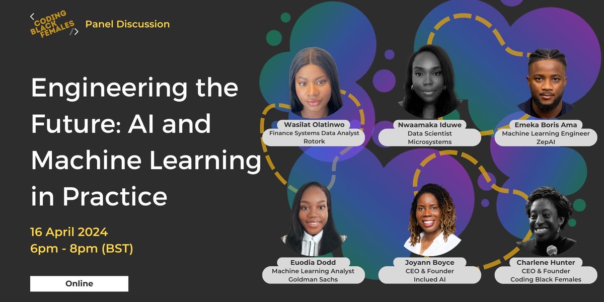 On Tuesday 16th April come along for an evening panel discussion focusing on how we can all contribute to the development of AI. We will be joined by five influential experts with careers in Data, Machine Learning and Artificial Intelligence. eventbrite.co.uk/e/engineering-…