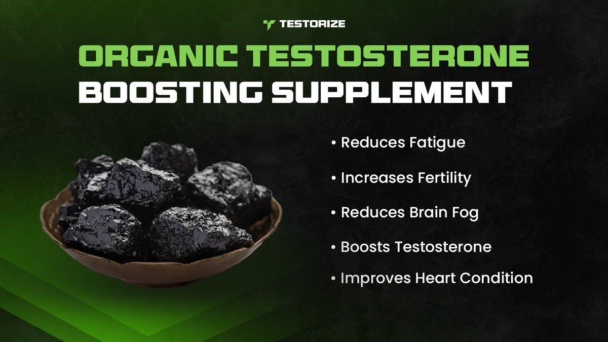 Looking for a Testosterone-boosting supplement that's 100% organic?

Shilajit is your answer.

It helps you:
- Reduce Fatigue
- Increase Fertility
- Reduce Brain Fog
- Boost Testosterone
- Improve Heart Condition

Might look a bit weird... but it has a great personality

(and it