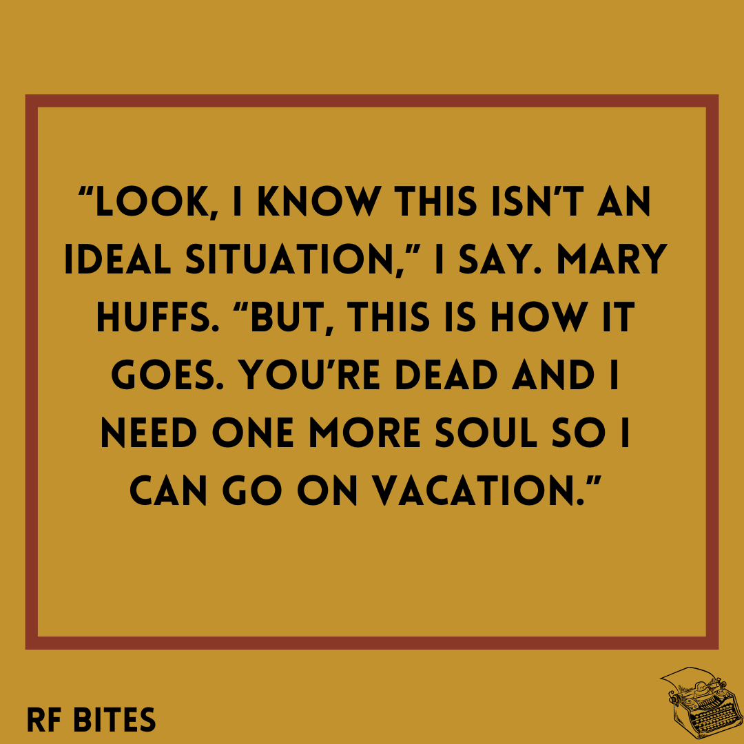 Death is a tricky subject. They're also a metaphysical being with a scythe and a busy schedule. So busy that all they think about is a vacation, just like the rest of us. Find out if Death fills his quota and gets his vacay in 'The Soft Glow of Humanity' by @sydboll out Sunday!